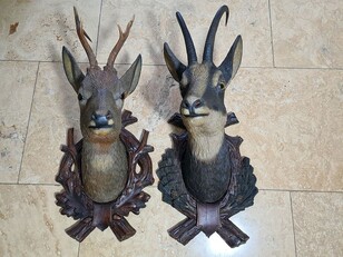 Awesome Black Forest deer heads