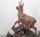 black forest carved chamois herd